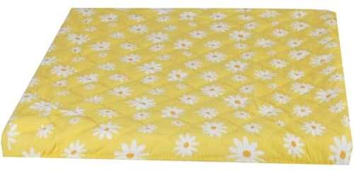 Pro Home Waschmaschinenbezug (Gänseblümchen - Gelb) 60x60cm mit Gummizug, Trocknerbezug Waschmaschinenschonbezug in vielen vers. Farben - Trocknerauflage