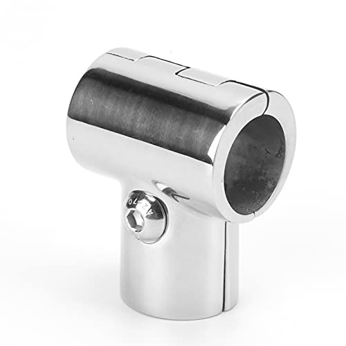 T-koppling, rörkoppling 25 mm T-rör Rörkoppling T-gren 90° rät vinkel Separerbar 316 rostfritt stål för Yacht-tillbehörsverktyg för båträcke