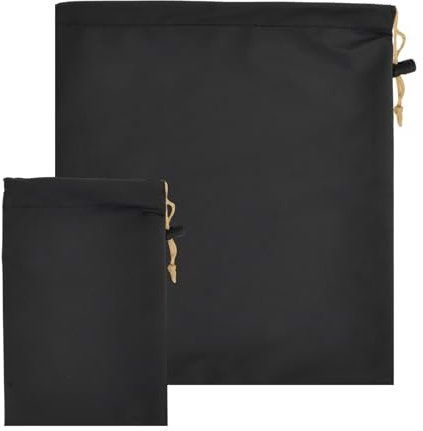 2 Stück Kopfhörer Aufbewahrungstasche aus PU, Kopfhörertasche mit Kordelzug, Wasserdichte Earphone Schutzbeutel, Universelle Headphone Schutztasche, Tragbarer Kordelkordelbeutel für Kopfhörer