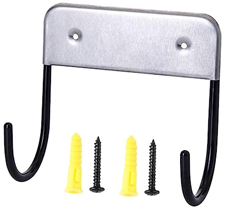 BAZEITFLOW Colgador de Acero Inoxidable para Tabla de Planchar Gancho Resistente y Compacto para Almacenamiento Doméstico y Hotelero Soporte de Pared con Tornillos Capacidad Color Aleatorio