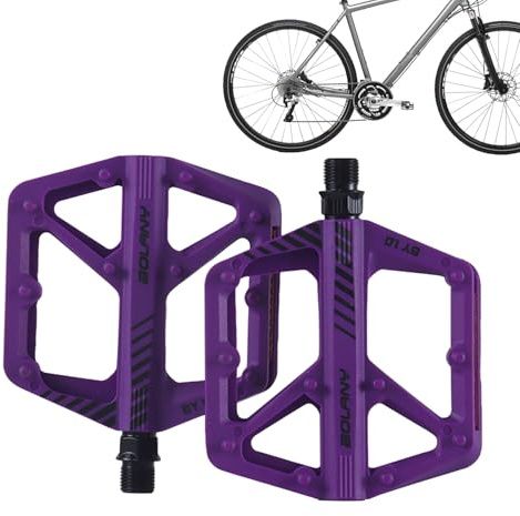 Platta pedaler, racercykelpedaler | platt vägcykelpedal, lätt | vägcykelpedal med förseglade lager, professionell cykeladapter för elektriska vägcyklar