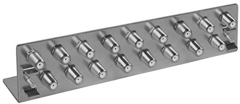 Axing QEW 17-50 Erdungswinkel 17-fach Potentialausgleich Koax Erdungsblock verzinkt