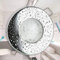 LED Einbaustrahler chrom rund 3 Watt warmweiß 230V super flach GU10 - geeignet für Badezimmer, Außenbereich IP44, Bad - elegantes Design - 55mm Bohrloch - Spot Strahler
