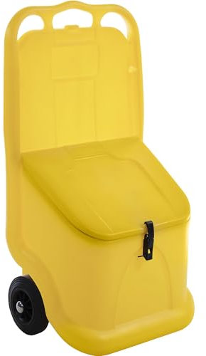 Carro esparcidor, ideal para graneles, contenido 75 l, amarillo.