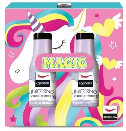 Aquolina Unicornio Azúcaroso Baño Ducha 125ml y Leche Cuerpo 125ml
