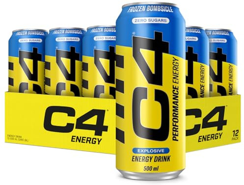 Cellucor C4 Performance Energy Carbonated 500ml x 12 Frozen Bombsicle Multi-ling