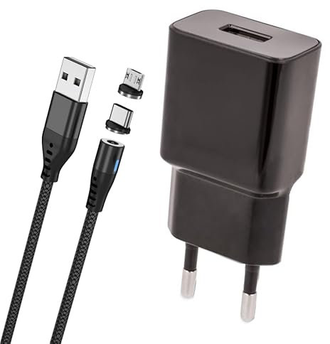 Chargeur pour Crosscall Core Z5, M5, S4, X5, X4 - Câble USB-C et Micro USB