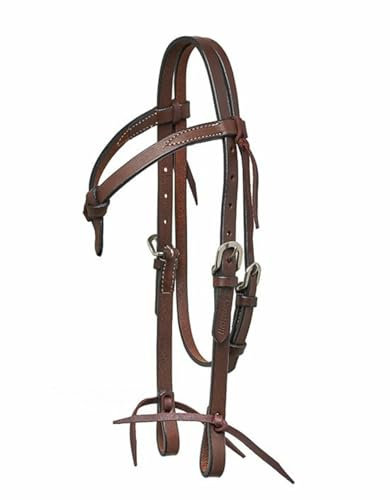 Western Imports Pony Kopfstück geknotetes Stirnband, dunkel