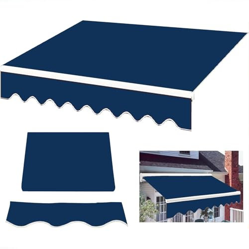 Cubierta impermeable para toldo de patio para sombra y lluvia, retráctil F, lona de repuesto para ventana, puerta, cubierta, calidad de mercado, parasol ideal para uso en exteriores