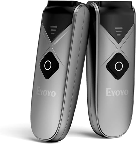 Eyoyo Bluetooth 2D & 1D Barcode Scanner, Compact Wireless Mini yet Potent Barcode Reader featuring 2.4G Wireless, Bluetooth & USB Wired Connectivity, QR Code Scanner Compatible with Phones, Tablets
