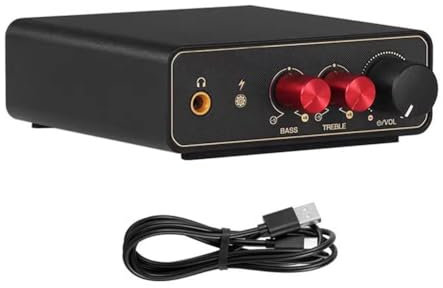 Booso Preamplificatore RIAA Mini MM/Phono Stage per Giradischi/Giradischi in Vinile LP con Uscita Cuffie da 3,5 mm