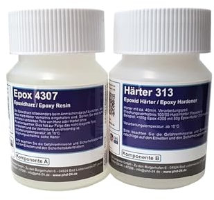 DD Composite Epoxidharz 4307 mit Härter 313 Transparent Universal-System Beschichtungen Laminierharz Deko Kunst Handwerk Reparatur Kunstharz Resin
