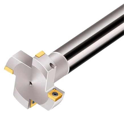 HTS T-Slot Milling Cutter Three Sides Disc Slotted Milling Cutter CCMT Insert Holder Trapezoidal Slot CNC Milling Machine(HTS120H10C32-150-10T)