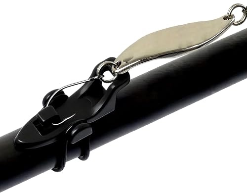 10pcs Kunststoff Angelrute Hakenhalter, langlebige Köderhalter mit Gummiring für sicheren Halt, als Angelhakenhalter Zubehör, kompatibel mit verschiedenen Angelhaken, praktisches Angelzubehör​