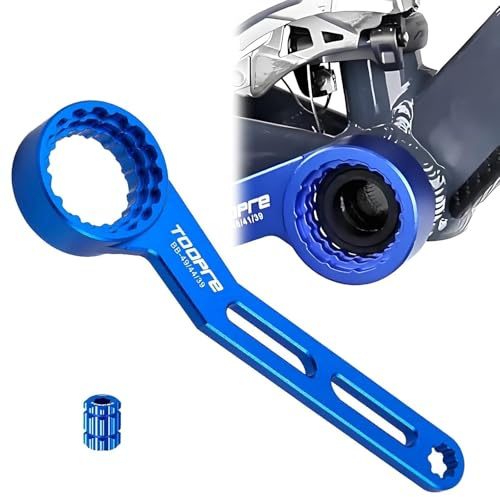 Slynxr 6-in-1 Bike Crank Removal Tool Bottom Bracket Removal Tool for 12/16-Notch 39/41/44/46/49mm Bottom Bracket Wrench Compatible with Shimano, SRAM DUB, FSA, Rotor, Truvativ GXP, Chris King