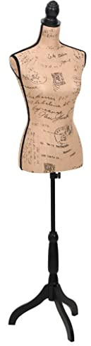 Buste de couture Mannequin de Femme Marron et Noir Jute , Maison & jardin , Produits ménagers , Rangement & organisation , Rangements pour armoires à vêtements , Valets de nuit, Brun, (Poids 3.5KG)