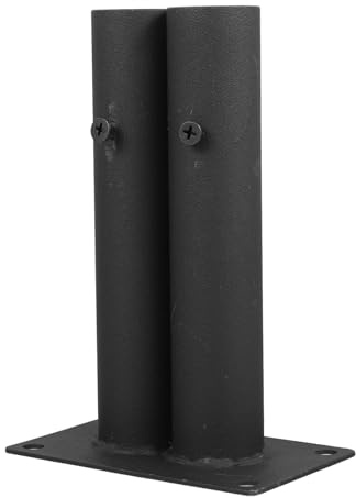 KICHOUSE Fence Base Support Set for Yard and Patio Plastic Dual-Tube Insert Fence Base Kit for Large Dog Barrier
