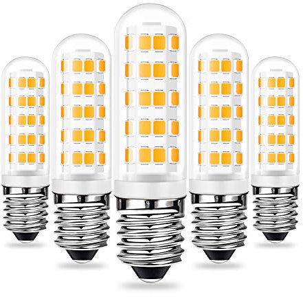 Eco.Luma E14 LED Dimmbar Lampen 6W Warmweiß 3000K 520LM Ersatz für 40W 50W 60W E14 Halogen Lampen, Standard E14 Sockel, AC220-240V, 360 ° Abstrahlwinkel, CRI> 83 LED E14 Leuchtmittel, 5er Pack