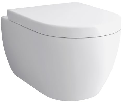Alpenberger WC mit Bidet Funktion | Dusch WC | Taharet WC Kloschüssel mit Softclose Toilettensitz | Wand WC - Hänge WC Set | Toilette Passend zu Geberit