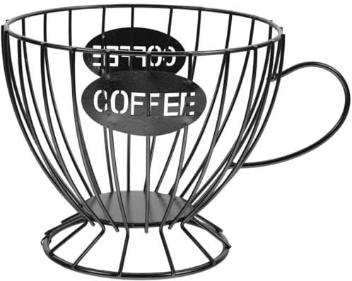 Milisten Cestino Porta Caffè Portaoggetti Per Barra Contenitore Per Frutta Da Tavolo Da Pranzo Tazza Porta Cialde Contenitore Di Stoccaggio Della Porta Di Caffè Forte Merenda Ferro Da Stiro