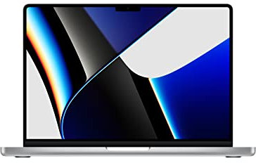 2021 Apple Macbook Pro mit Apple M1 Max Chip (14-zoll, 32GB RAM, 1TB SSD Kapazität) (QWERTZ Germany) Silber (Generalüberholt)