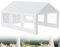 XMTECH Partyzelt Pavillon 4x6 m wasserdicht UV-Schutz 50+ mit herausnehmbaren Seitenteilen, Gartenpavillon Hochzeitszelt 24m² mit PE-Plane, stabil & wetterfest – Weiß