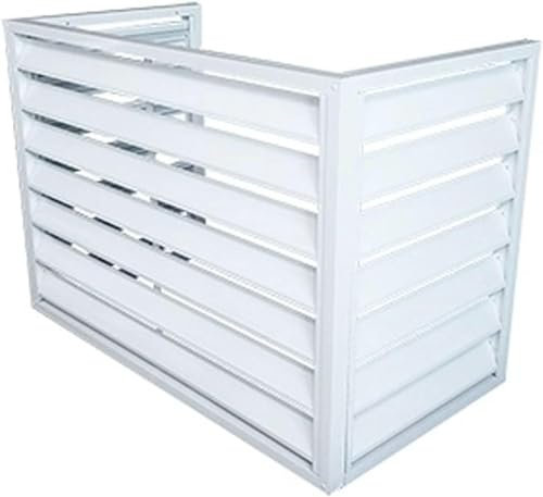 Luftkonditionering och värmepumpsskydd aluminium luftkonditionering och värmepumpskydd, staket för att dölja luftkonditionering, mini delat luftkonditioneringsskydd för yttre enhet, mini delat stativ