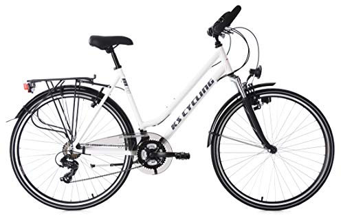 KS Cycling Trekkingrad Damen Alu-Rahmen 28'' Metropolis weiß RH 53 cm Multipositionslenker
