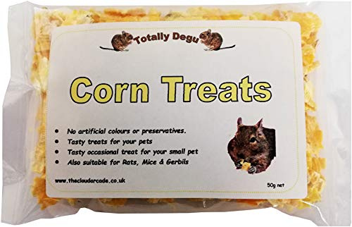 Totally Degu Corn Treats for Degus, Small Pet Treat, 50g