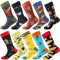 BONANGEL Lustige Socken Herren 43-46 39-42 Bunte Fun Gemusterte Muster Socken Baumwolle Witzige Strümpfe Mehrfarbig Klassisch als Geschenk für Männer