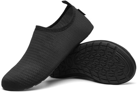 SAGUARO Badskor, simskor, vattenskor, snabbtorkande, halkfria, lätta vattensportskor för män och kvinnor, storlek 36–47, Natt, 40/41 EU