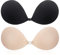 CatoFree Push Up Invisible Bra for Women, 2 Pack Reusable Backless Strapless Sticky Adhesive Bra for Evening Dress-D Cup