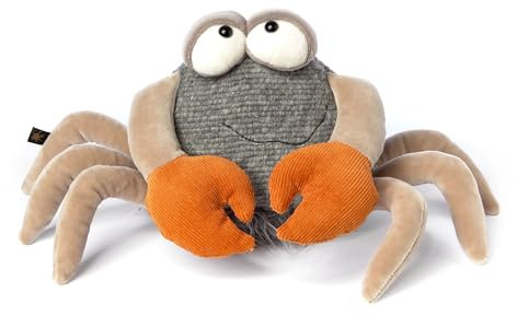 sigikid 43213 Beasts by KUSCHELTIERE MIT PERSÖNLICHKEIT Plüschtier, grau/beige/orange/Krebs