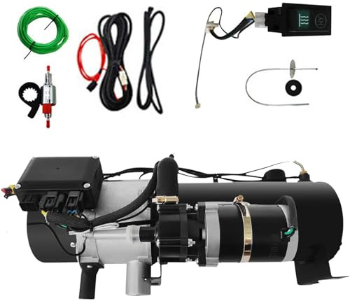 XmyXGAR 12V 10KW Hydronic heizung, Dieselheizung 310S Edelstahl Flüssiger Brennstoff Heizung Diesel Warmwasserbereiter für Boot, Wohnwagen, Wohnmobil