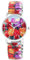 Raptor Colorful Edition Damen-Uhr Zugband Edelstahl Motiv Bunt Print Analog Quarz RA10205