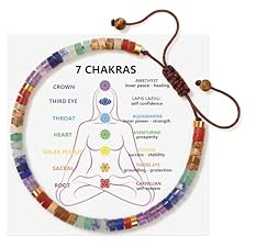 JoycuFF Chakra Bracelets for Women Crystals and Healing Stones Crystal Bracelet for Women Healing Crystals Meditation Relaxing Gifts for Womens Bracelets Anxiety Relief Items 7 Chakras