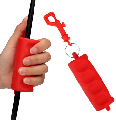 Sinbana Archery Arrow Puller Gripper - Durable Archery Arrow Removal Pull Tool with Ergonomic Grip & Keychain for Competitive Recurve Bow or Crossbow Accessories and Equipment (Red)
