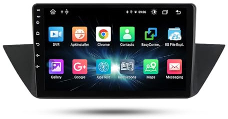 Autorradio Android 13 de 9 Pulgadas y 2 DIN para BMW X1 E84 (2009-2012) con Pantalla táctil, CarPlay, cámara de Marcha atrás AHD, navegación GPS, Controles en el Volante y Bluetooth.