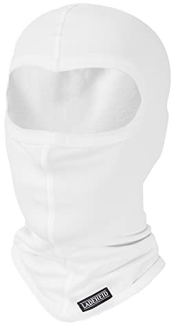 Ladeheid Sturmhaube Kinder Skiunterwäsche Kinder Thermoaktiv Bequem und Atmungsaktiv LA-200 (Weiß/Weiß, One Size)