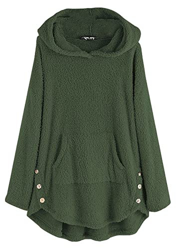 Wintermantel Damen, Gefütterte Regenjacke Kurze Jacke Wachsjacke Fleeceweste Regenjacke Fahrrad Mantel Tailliert Dicke Winter Strickjacke Outdoor Westen Maritime Regenjacken(Armee Grün-4, 5XL)