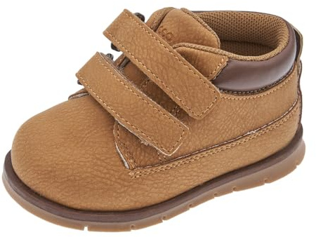 Chicco, Botas Niño con Doble Cierre de Gancho y Bucle, Botines Cómodos, Flexibles y Transpirables, para Otoño e Invierno, Zapatos Niño y Chico, Ocra (3), 18 EU
