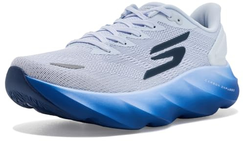 Skechers Men's Aero Burst Running Shoe, Light Blue, 8.5