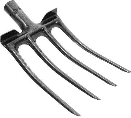 BAZEITFLOW Fourche de Remplacement Acier Dents pour Jardinage Outil Robuste pour Ameublir Sol et Préparer Adapté à Agriculture et Au Paysagisme