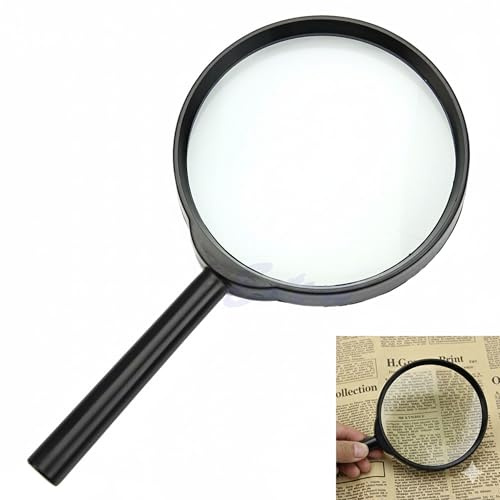 Magnifying Glass - Handheld Magnifier with Non-Slip Handle Reading Magnifying Glasses Mirror for Seniors Read, Inspection, Macular Degeneration