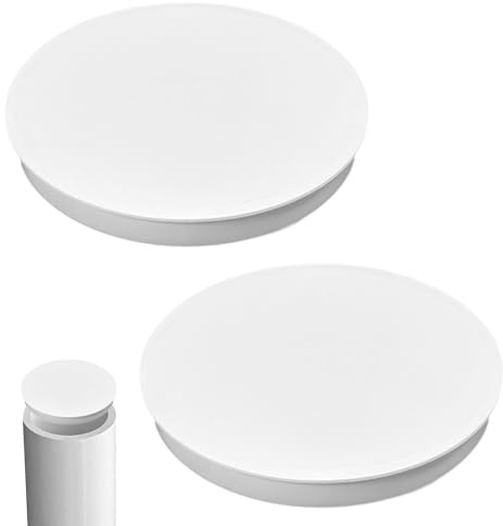 2 Copertura per tubo di ventilazione 150-160mm - Copertura del tubo 150mm, Tappo terminale 150mm, Coperchio DN150 per scarico aria, Tappo di tubo 150mm, Coperchio del tubo, Tappo terminale in PVC