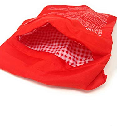 tempo di saldi 2 X Sac De Cuisson De Pommes De Terre Micro-Ondes Rouge Réutilisable pour Régime Sac De Cuisine