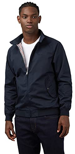 Ben Sherman Mens Harrington Dark Navy Casual Jacket