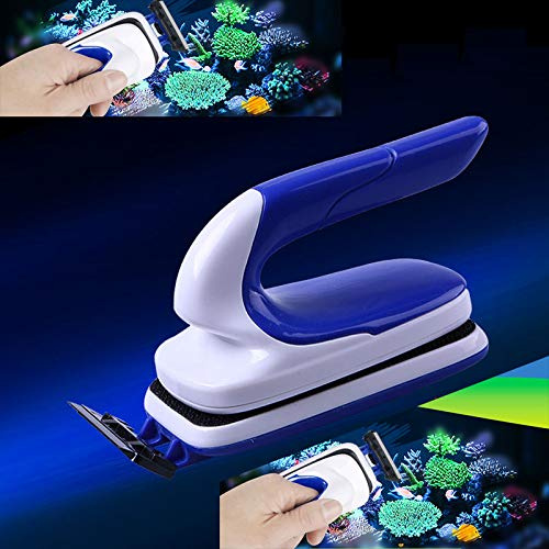 Fish Tank Cleaner Magnet, Magnetic Aquarium Glass Cleaner, Magnetic Sponge for Fish Tank Accessories Magnetic Floating, Magnetic Glass Cleaner Brush Fish Tank Glass Algae Scraper Mag Float