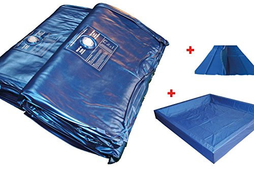 my-waterbed Wasserbettmatratzen Wasserbett Matratze Wasserkern für Dual System (180 x 200 cm, 0% Beruhigung = (20-30 Sek. Bewegung))