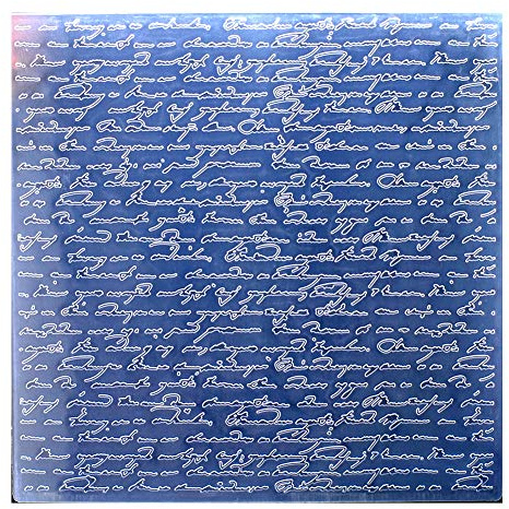 Kwan Crafts Large Size Letters Plastic Embossing Folders for Card Making Scrapbooking and Other Paper Crafts, 19.8x19.8cm